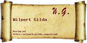 Wilpert Gilda névjegykártya